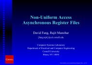 Non-Uniform Access Asynchronous Register Files - ICS