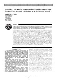 Influence of Clay Minerals crystallochemistry on Metals distribution ...