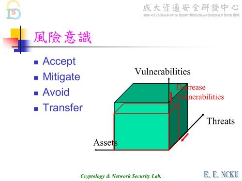 BS 7799理論與實務 - 資通安全研發中心- 國立成功大學