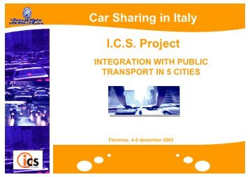 Car Sharing as a Mobility Service - Iniziativa Car Sharing
