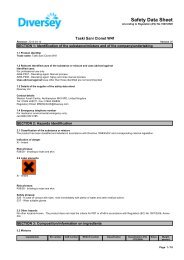 MSDS data sheet - Industrial Cleaning Supplies (Liverpool)