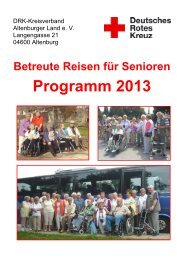 Programm 2013 - DRK Kreisverband Altenburger Land eV