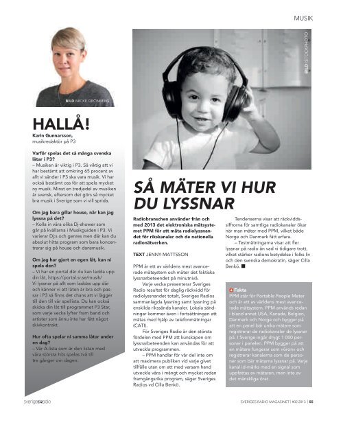 Sveriges Radio-magasinet nr 2 2013 (pdf)