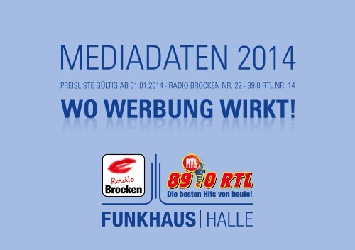 Mediadaten 2014 - Funkhaus Halle