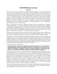 History by Year - International Conference of Symphony and Opera ...