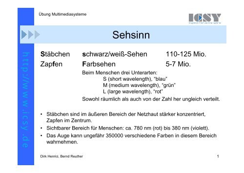 Sehsinn - ICSY