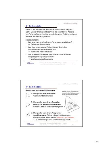 Kapitel 4 - Rendering und VisibilitÃ¤t - ICSY