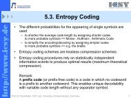 5.3. Entropy Coding - ICSY