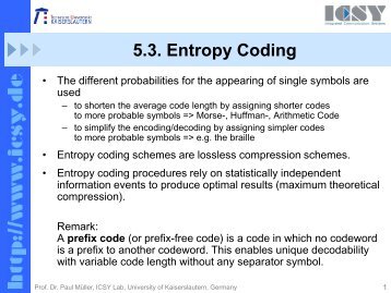 5.3. Entropy Coding - ICSY