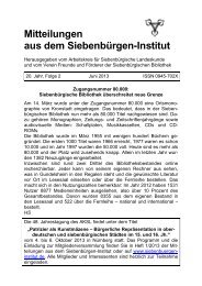 Folge 2 von Juni 2013 - SiebenbÃ¼rgen-Institut