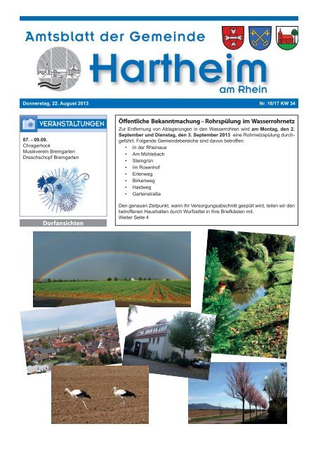 Gemeindeblatt 2013 KW34 - Gemeinde Hartheim