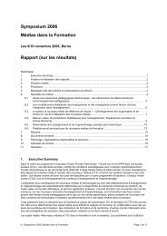 Rapport - Short Information about the ICT 21 process