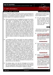 63 newsletters about the Information Society in Switzerland - Short ...