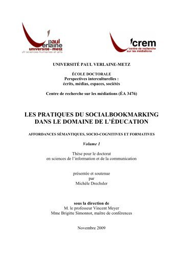 les pratiques du socialbookmarking dans le domaine de l'Ã©ducation