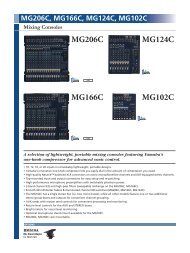 Yamaha MG C-Serie (pdf | english) - ICT Rental