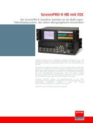 Barco Screen Pro 2 HD (pdf | deutsch) - ICT Rental