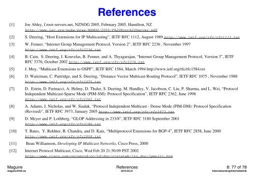 Lectures notes for 2010 - KTH