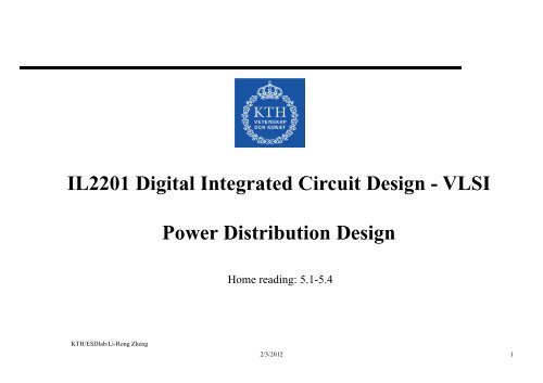 VLSI Power Distribution Design - KTH