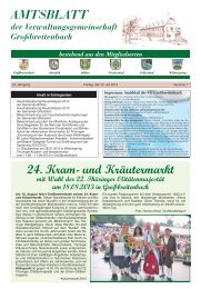 AMTSBLATT 24. Kram- und KrÃ¤utermarkt