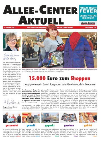 15.000 Euro zum Shoppen - Allee-Center Magdeburg