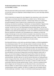 Verabschiedung Helmut Friedel - Ein RÃ¼ckblick von ... - Lenbachhaus