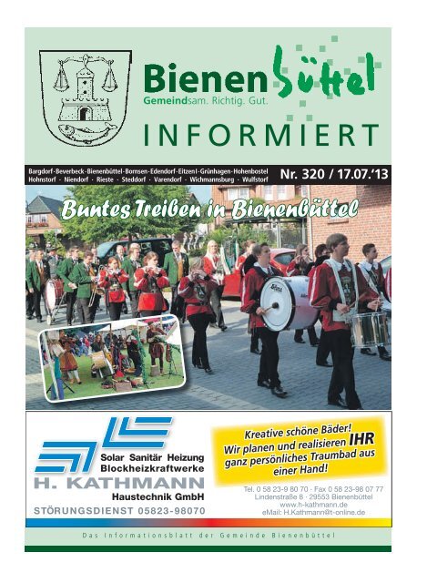 INFORMIERT - Gemeinde BienenbÃ¼ttel
