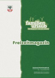 Freizeitmagazin - Familienurlaub in Neustift ob der Donau