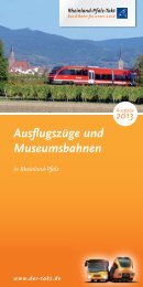 AusflugszÃ¼ge und Museumsbahnen - zum Rheinland-Pfalz Takt