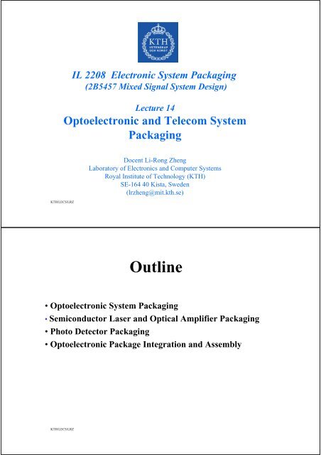 Optoelectronic System Packaging