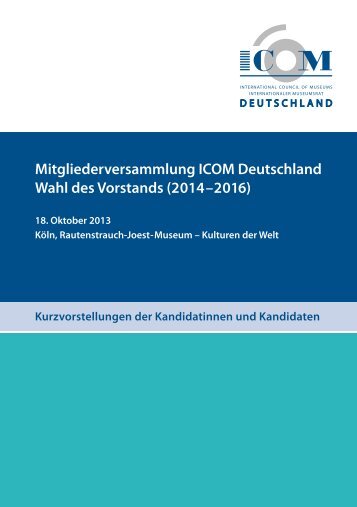 KandidatenbroschÃ¼re (.pdf) - ICOM Deutschland