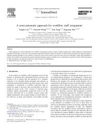 A semi-automatic approach for workflow staff assignment - Faculty of ...