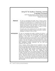 Using ICT for Quality in Teaching- Learning Evaluation Processes