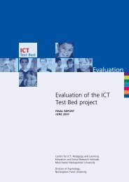 Evaluation of the ICT Test Bed Project. report pdf - ICT Digital Literacy