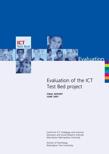 Evaluation of the ICT Test Bed Project. report pdf - ICT Digital Literacy