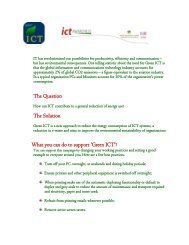 The Question The Solution What you can do to support 'Green ICT'?