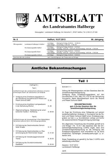 Amtsblatt vom 16.07.2013 - Landkreis HaÃŸberge