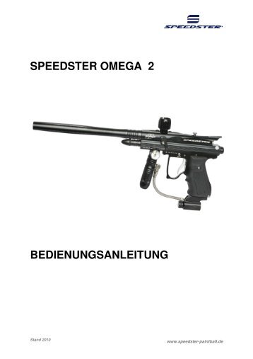 Anleitung Speedster Omega II - Paint Supply GmbH