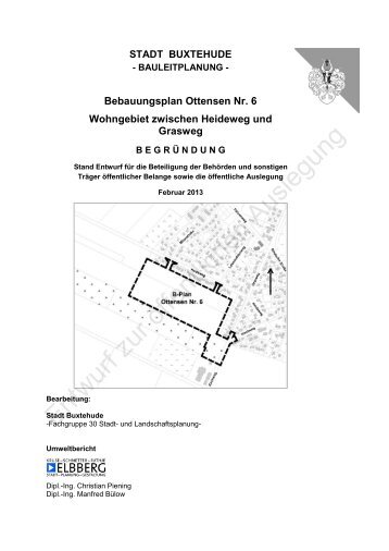 Bebauungsplan Ottensen Nr. 6 Wohngebiet ... - Stadt Buxtehude