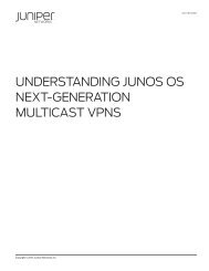 Understanding Junos OS Next-Generation ... - Juniper Networks