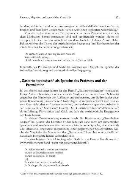 Kulturelle Vielfalt deutscher Literatur, Sprache und ... - SUB  Göttingen