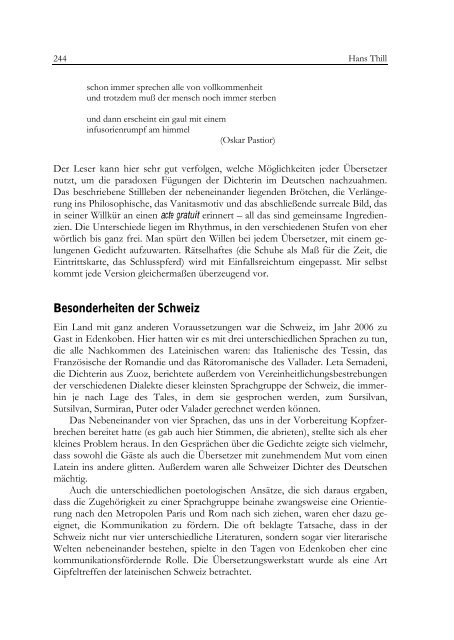 Kulturelle Vielfalt deutscher Literatur, Sprache und ... - SUB  Göttingen