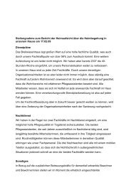 Stellungnahme zum Bericht der Heimaufsicht ... - Breitwiesenhaus