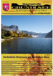 Herbstliche Stimmung am Steirischen Meer - Grundlsee