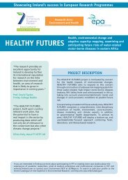 HEALTHY FUTURES - Trinity College Dublin
