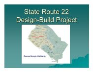 State Route 22 Design-Build Project - ictpa-scc