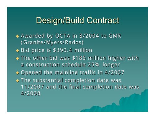 State Route 22 Design-Build Project - ictpa-scc