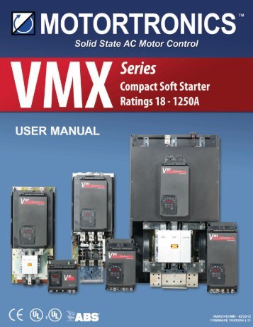 VMX User Manual - Motortronics