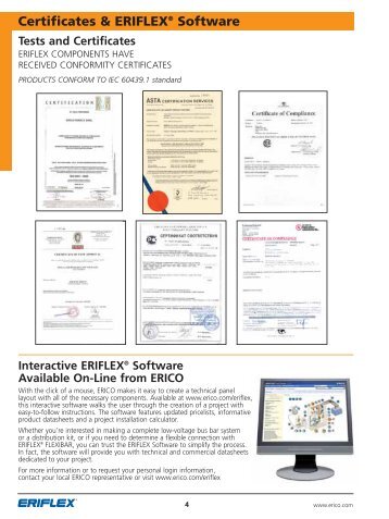 Certificates & ERIFLEXÂ® Software