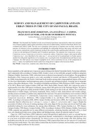 Survey and Management of Carpenter Ants on Urban - International ...