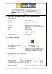 Safety Data Sheet - Buchem Chemie + Technik Gmbh und Co. KG